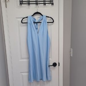 Target Light Blue Sleeveless V-Neck Dress